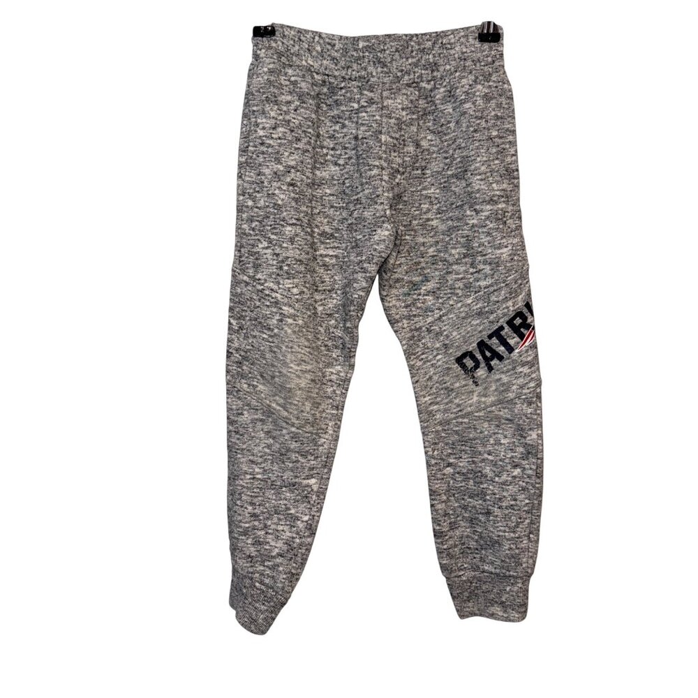 NFL Team Apparel Kids medium Patriots Jogger Pants Gray